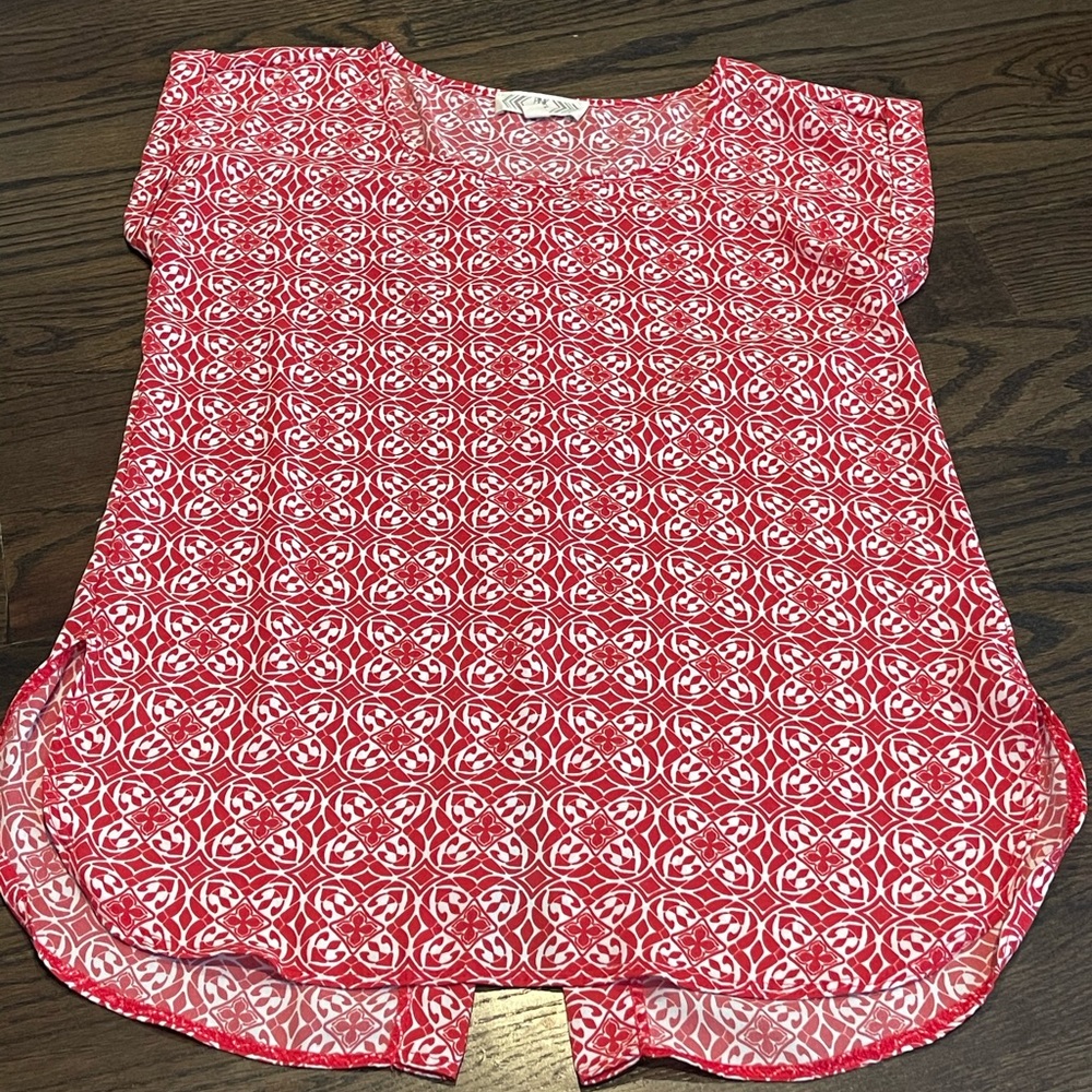 Pink rose top xs